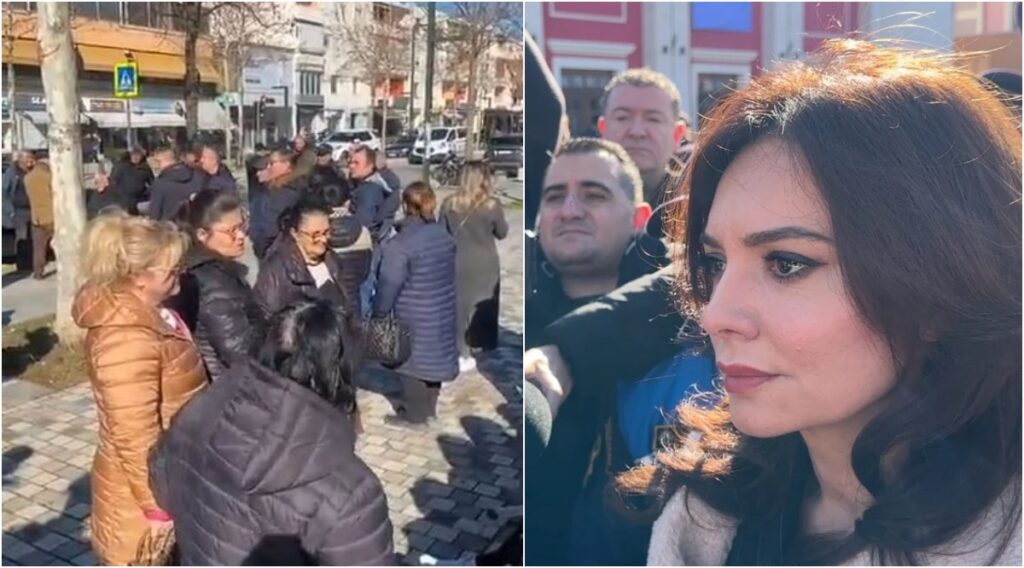 Po na hedhin në rrugë/ Tregtarët e Vlorës në protestë për zhvendosjen e tregut, Spiropali: Do flas unë me kryetaren e Bashkisë