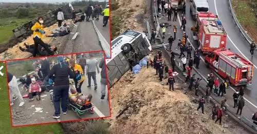 Aksident tragjik në Turqi/ Autobusi del nga rruga, 8 persona humbin jetën, plagosen 26 të tjerë