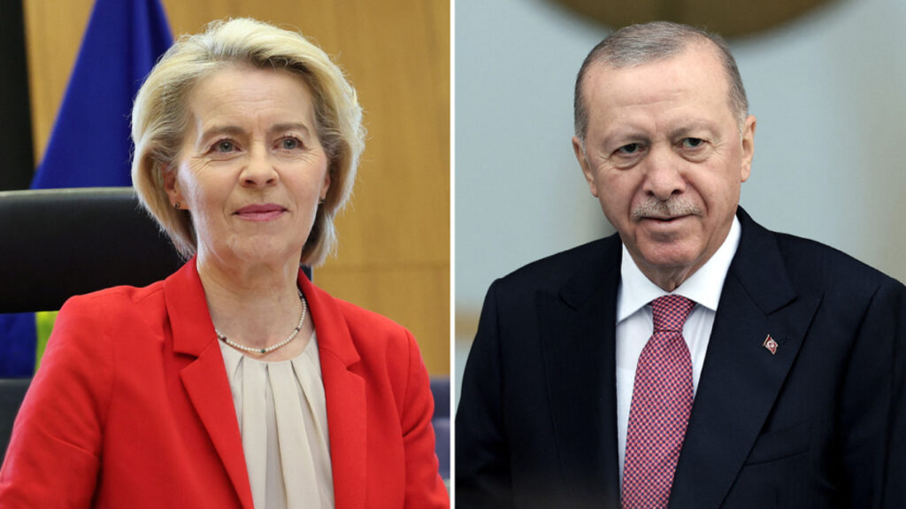 Telefonatë mes Ursula von der Leyen dhe Erdoğan, në fokus marrëdhëniet BE–Turqi dhe tensionet rajonale