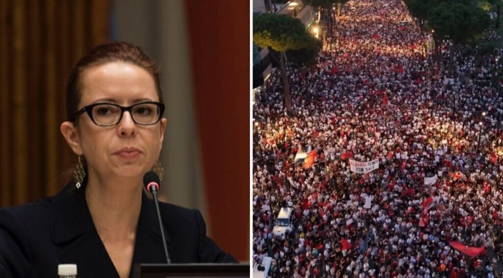 Vajza e Ismail Kadaresë në mbështetje të revoltës kundër qeverisë, ish-ambasadorja publikon pamje nga tubimi masiv i qytetarëve në Tiranë