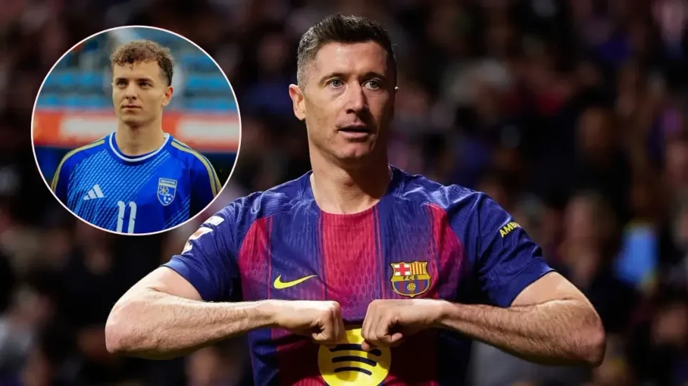 Barcelona vlerëson katër alternativa për pasuesin e Lewandowskit, mes tyre edhe Fisnik Asllani