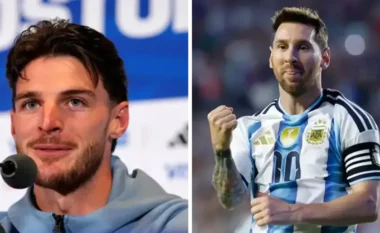 Declan Rice e krahason Harry Kane me Messin për peshën që kanë në Kupën e Botës
