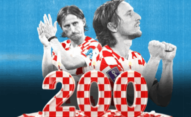Luka Modrić shënon ndeshjen e 200-të me fanellën e Kroacisë