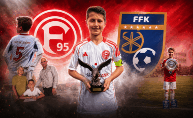 Premtim Haxhimusa, kapiteni i Fortuna Düsseldorf U13 që synon një ditë fanellën e Bayern München